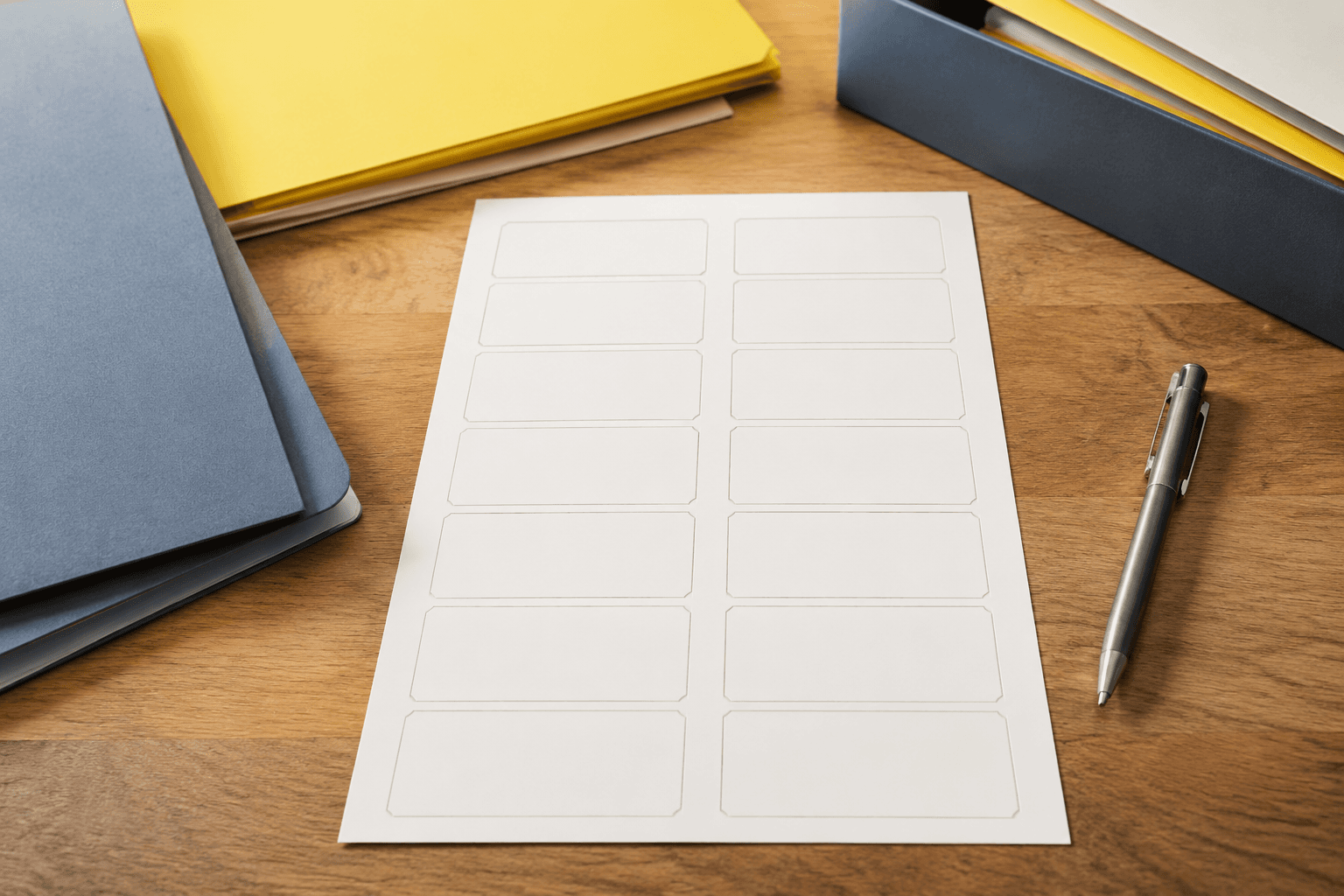 Blank File Labels (200) — In use