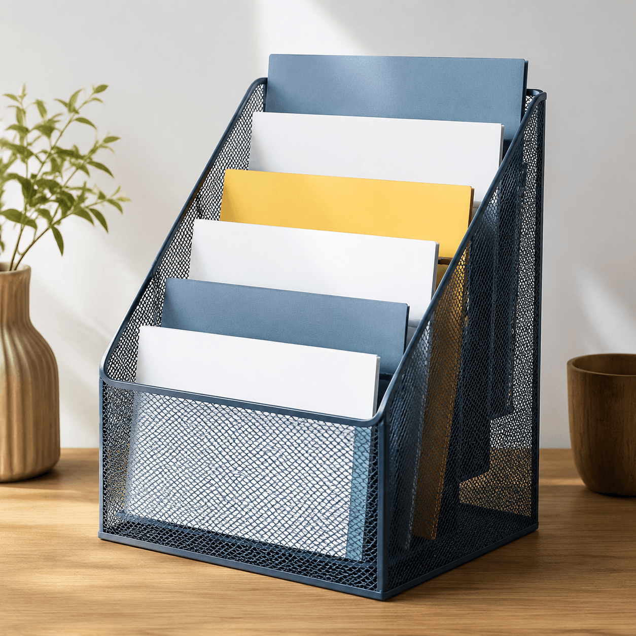 Desk Folder Stand — household paperwork organiser