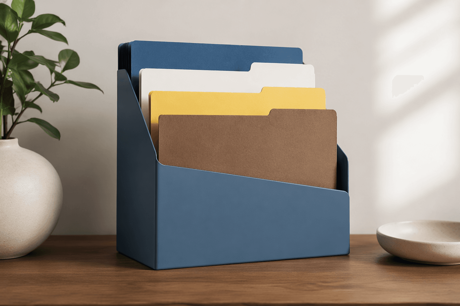 Desk Folder Stand — In use
