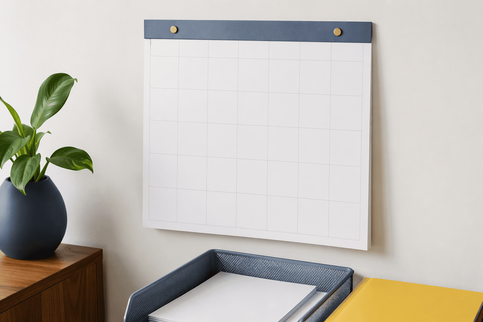 Family Calendar Pad — In use