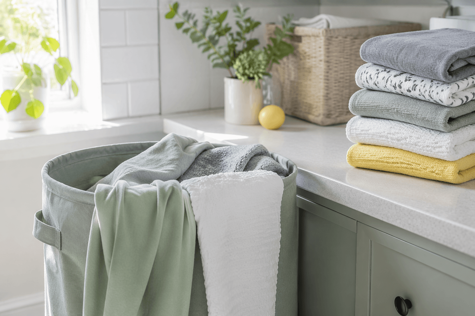 Kgmph storage in use in a home laundry room